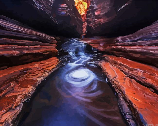Hancock Gorge Pilbara Australia Painting By Numberss.png