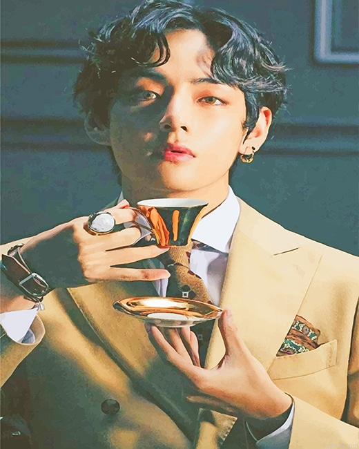 Handsome Classy V Taehyung New Painting By Numberss.png