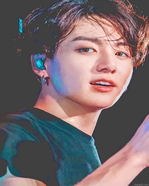 Handsome Jungkook Bts New Painting By Numberss.png
