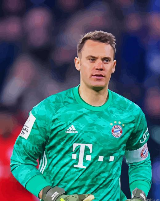 Handsome Manuel Neuer Paint By Numbers