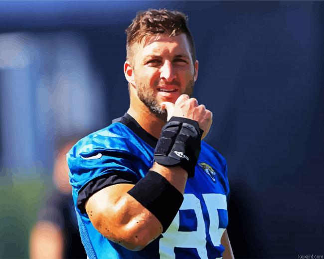Handsome Tim Tebow Painting By Numberss.png