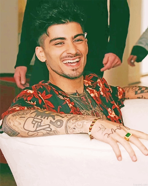 Handsome Zayn Malik Smiling Paint By Numbers