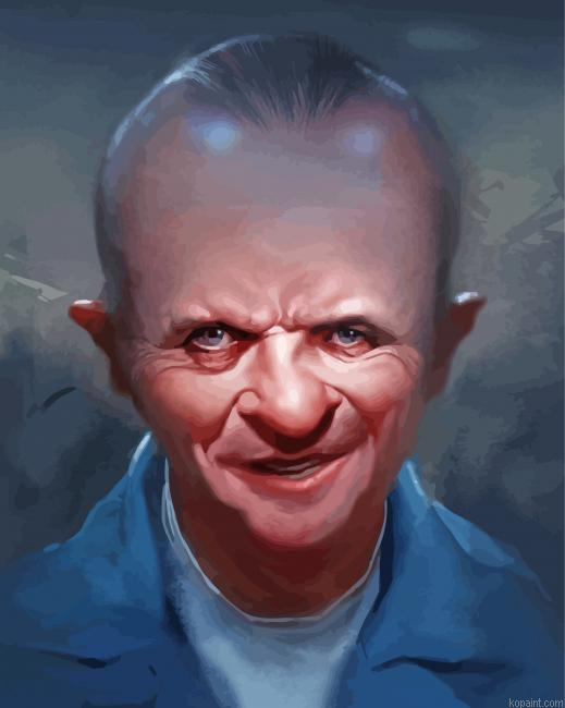 Hannibal Lecter Caricature Paint By Numbers