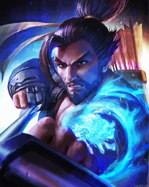 Hanzo Video Game Paint By Numbers