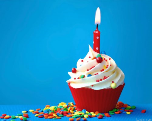 Happy Birthday Cupcake Painting By Numberss.png