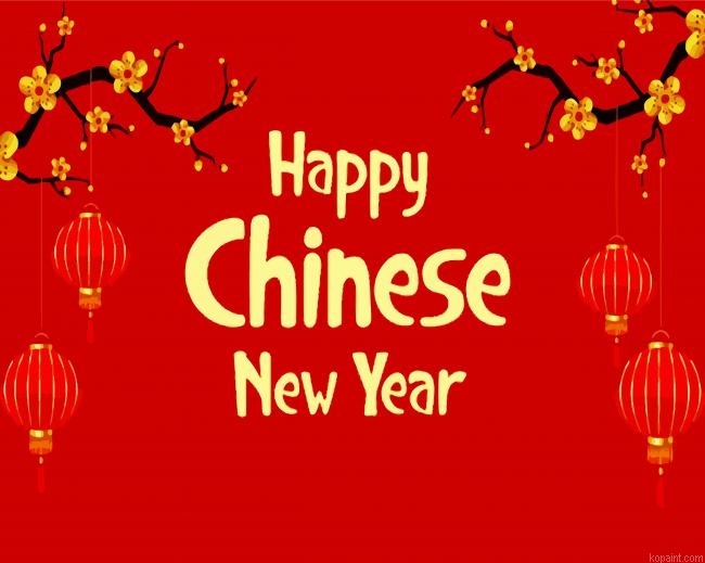 Happy Chinese New Year Paint By Numbers