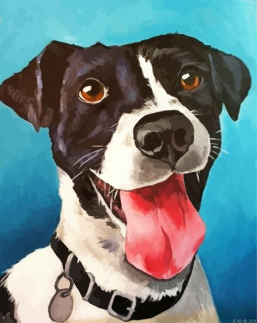 Happy Dog Painting By Numberss.png