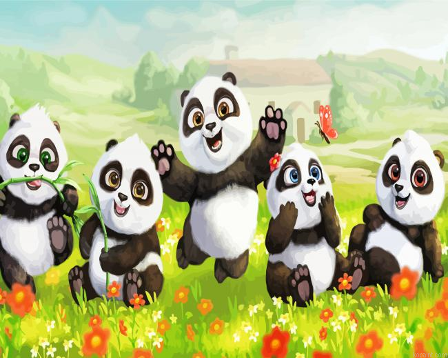 Happy Pandas Painting By Numberss.png