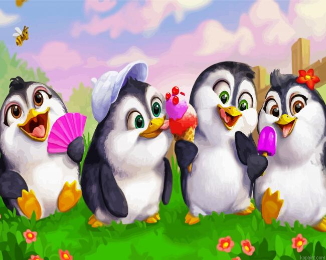 Happy Penguins Painting By Numberss.png