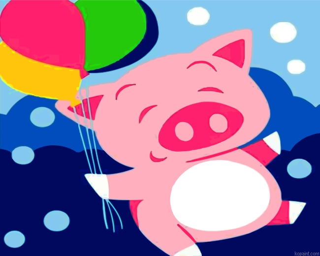 Happy Pig Painting By Numberss.png
