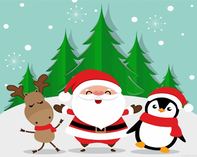 Happy Santa Painting By Numberss.png