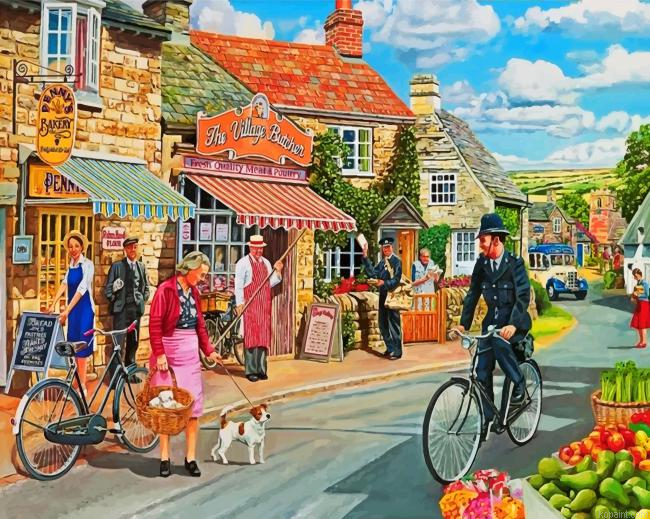 Happy Town Painting By Numberss.png