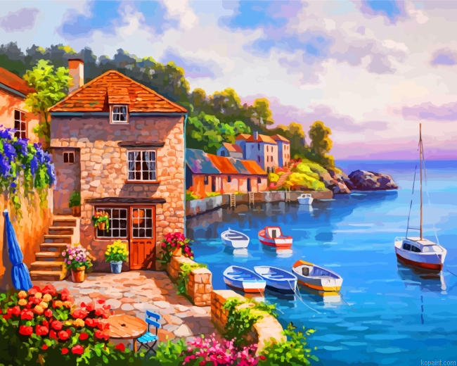 Harbor Garden Painting By Numberss.png