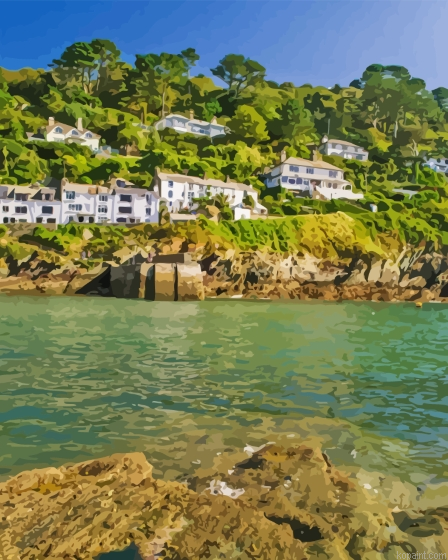 Harbour Entrance Polperro Painting By Numberss.png