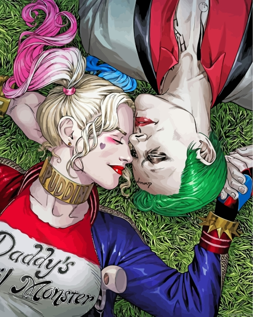 Harley Quinn And Joker Painting By Numberss.png