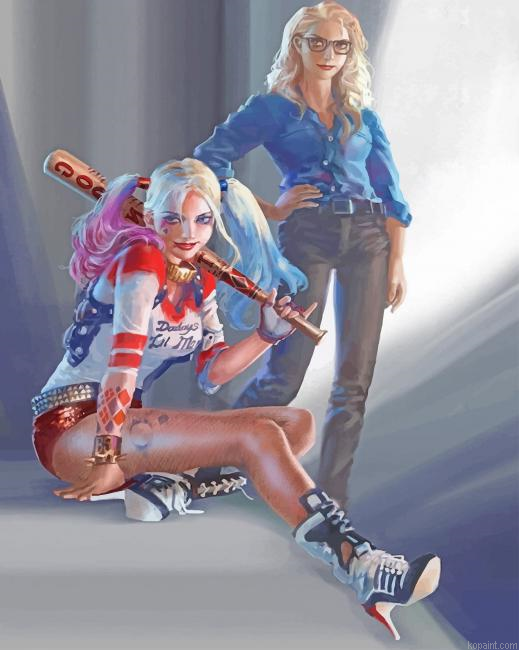 Harley Quinn And Dr Harleen New Painting By Numberss.png