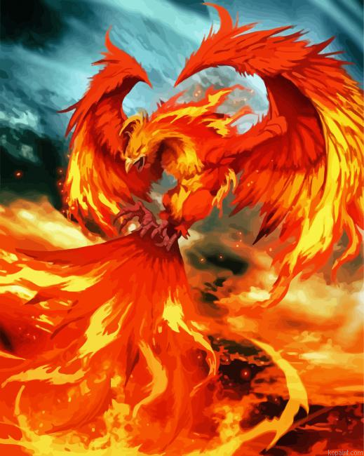 Harry Potter Fawkes Paint By Numbers.png