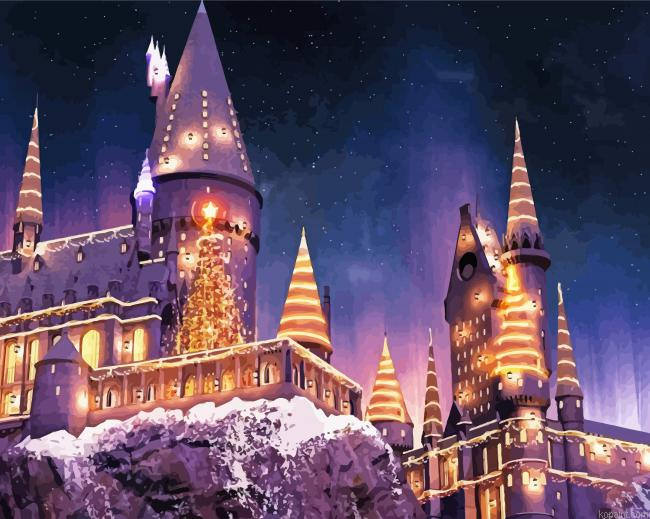 Harry Potter Hogwarts Castle Paint By Numbers