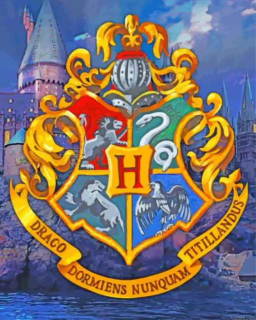 Harry Potter Hogwarts Logo Painting By Numberss.png