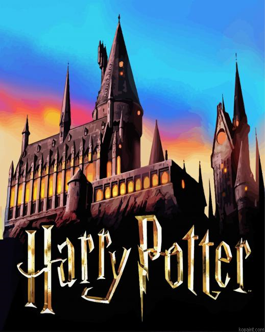 Harry Potter Hogwarts School Painting By Numberss.png