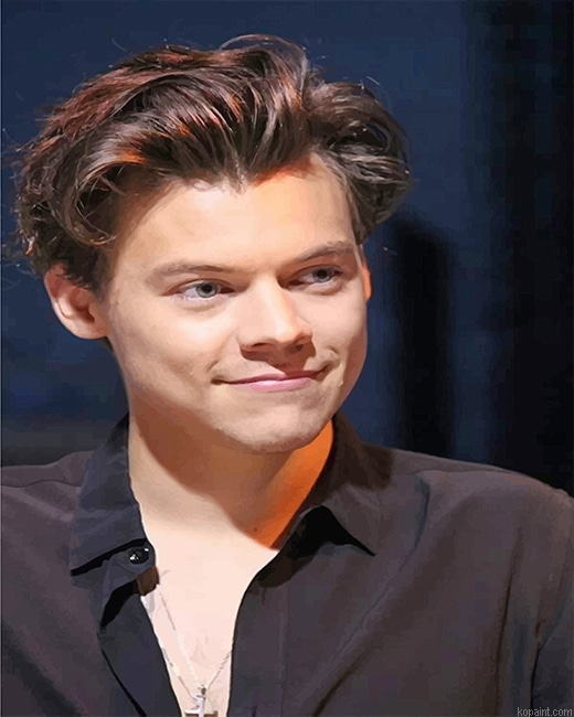 Harry Styles Smile New Painting By Numberss.png