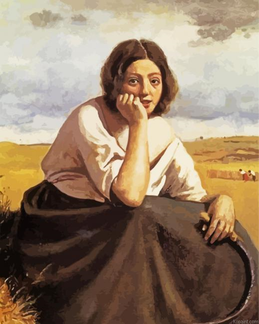 Harvester Holding Her Sickle Painting By Numberss.png
