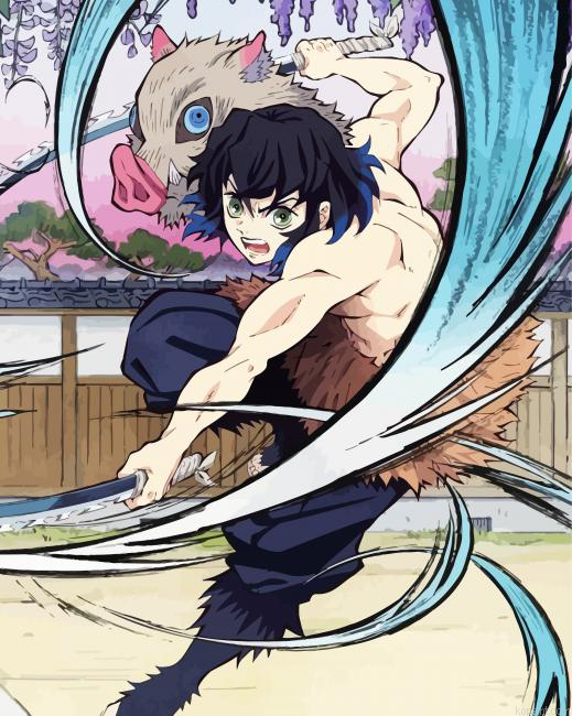 Hashibira Inosuke Anime Painting By Numberss.png