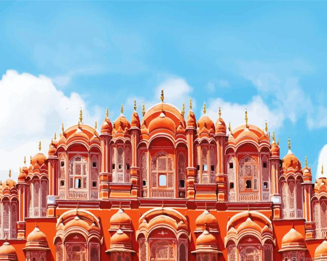 Hawa Mahal Jaipur India Painting By Numberss.png