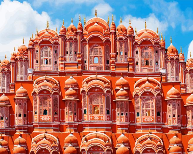 Hawa Mahal Jaipur Painting By Numberss.png