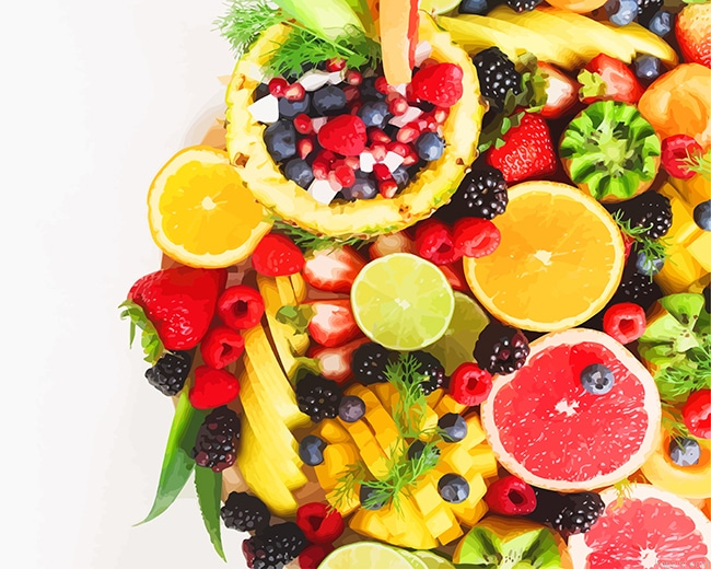 Healthy Life Style Fruits- Paint By Numbers
