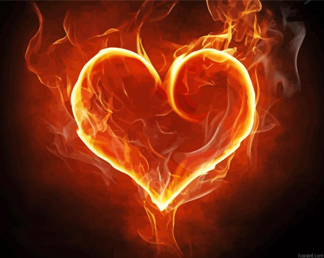 Heart On Fire Painting By Numberss.png