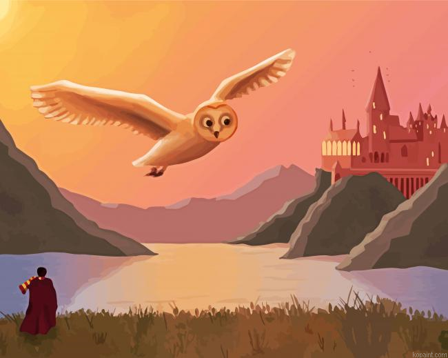 Hedwig Hogwarts Painting By Numberss.png