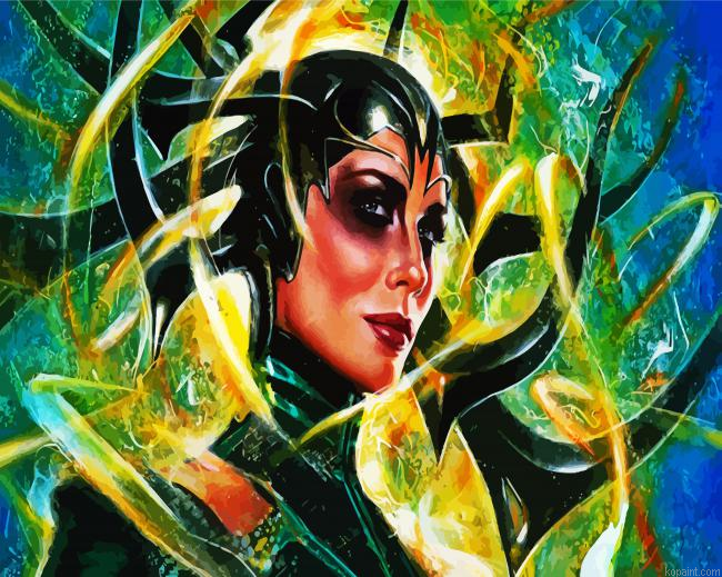 Hela Goddess Of Death Marvel Paint By Numbers