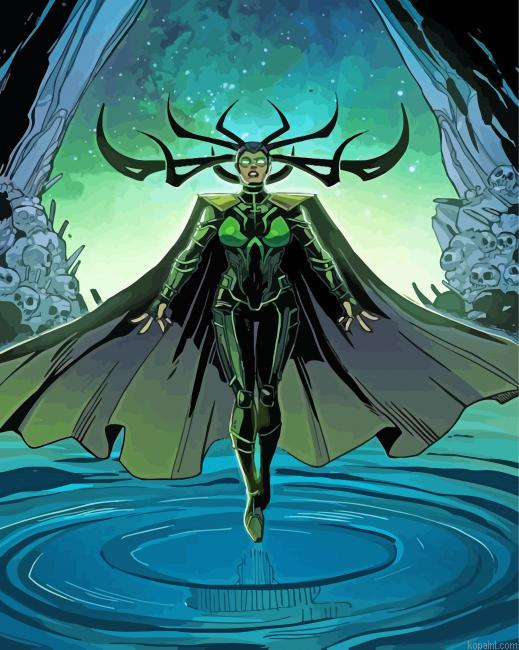 Hela Marvel Animation Painting By Numberss.png