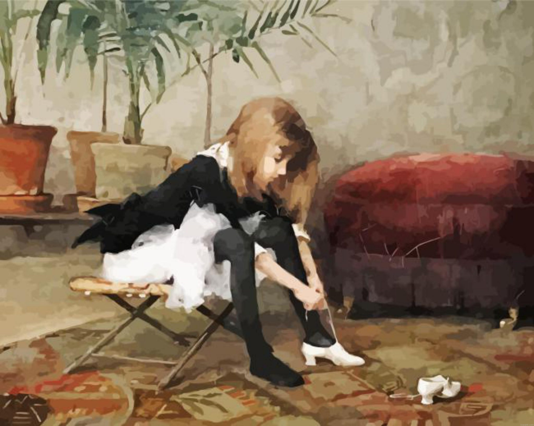Helene Schjerfbeck Dancing Shoes Painting By Numberss.png