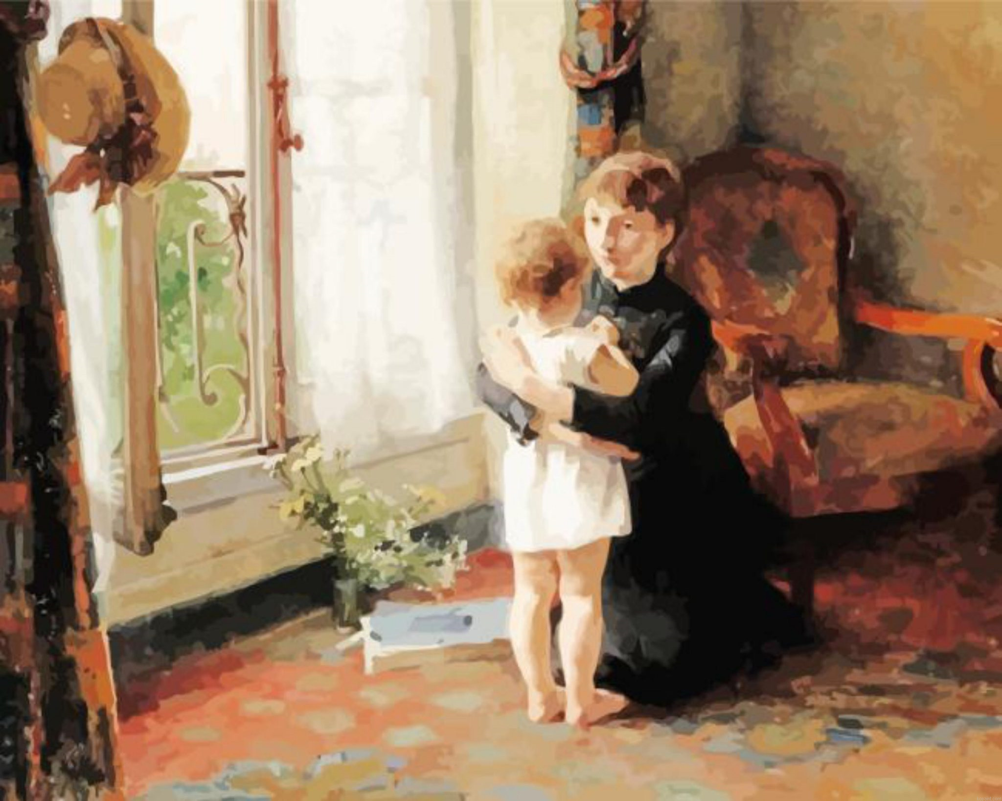 Helene Schjerfbeck Mother And Child Painting By Numberss.png