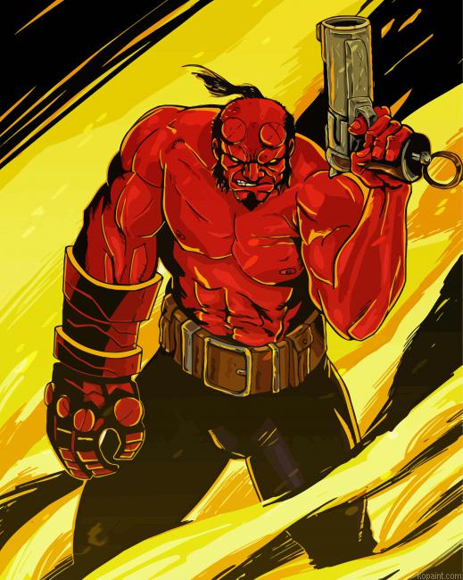 Hellboy Art Paint By Numbers