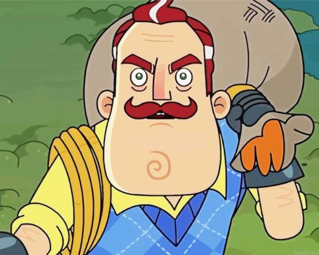 Hello Neighbor Poster Paint By Numbers