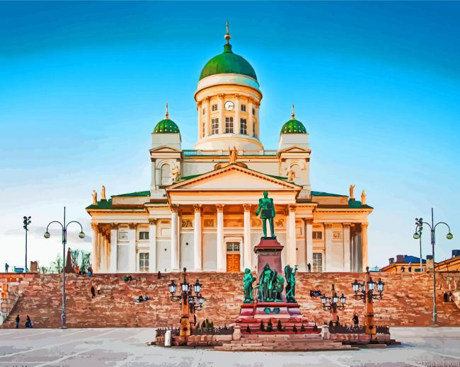 Helsinki Cathedral Finland Painting By Numberss.png