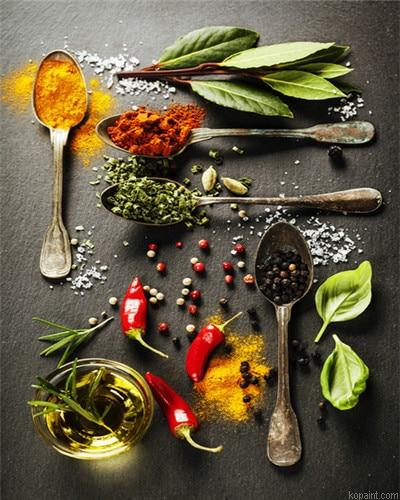 Herbs And Spices Still Life Painting By Numberss.png