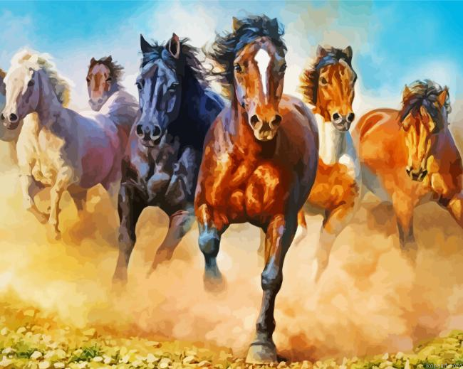 Herd Of Horses Painting By Numberss.png