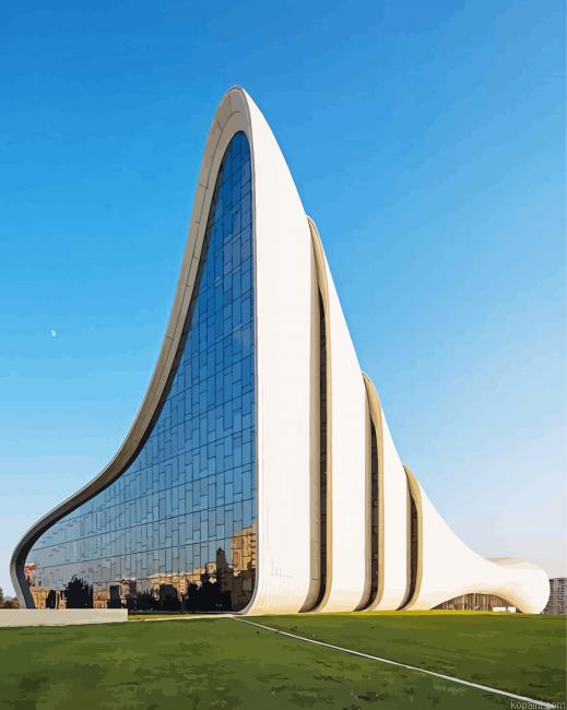 Heydar Aliyev Centre Baku Painting By Numberss.png