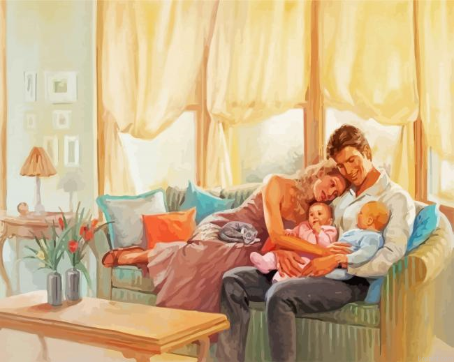 Hhappy Family Paint By Numbers
