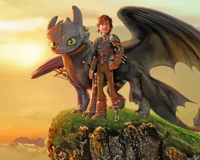 Hiccup Horrendous Haddock Paint By Numbers