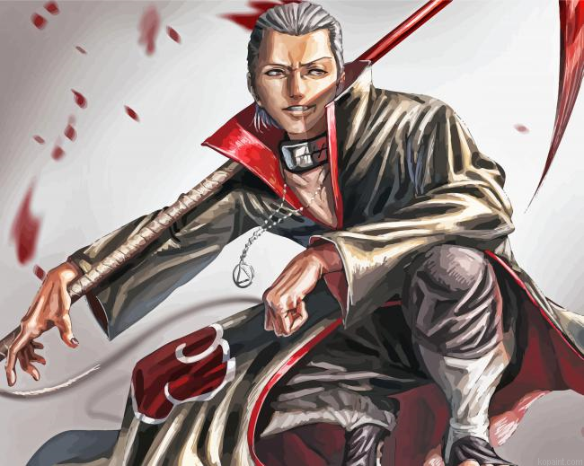 Hidan Character Art Painting By Numberss.png