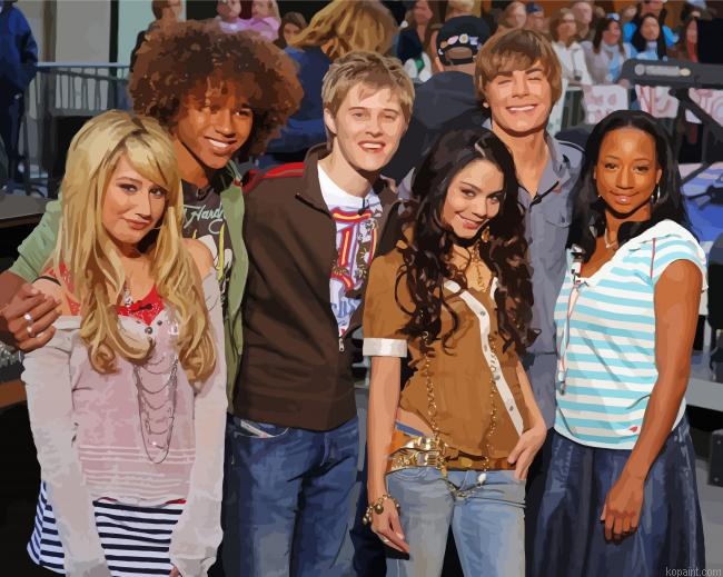 High School Musical Art Characters Painting By Numberss.png