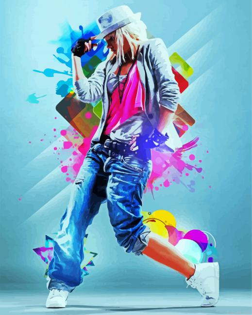 Hip Hop Dancer Painting By Numberss.png