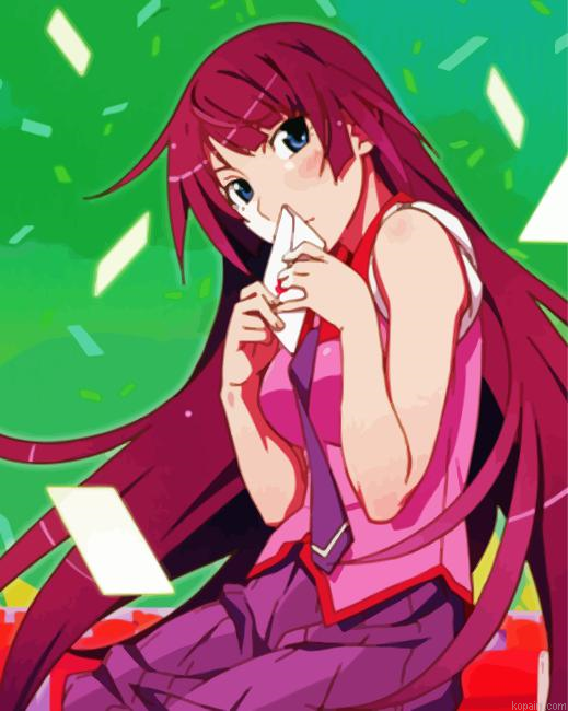 Hitagi Anime Painting By Numberss.png