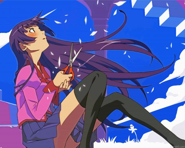 Hitagi Senjougahara Painting By Numberss.png