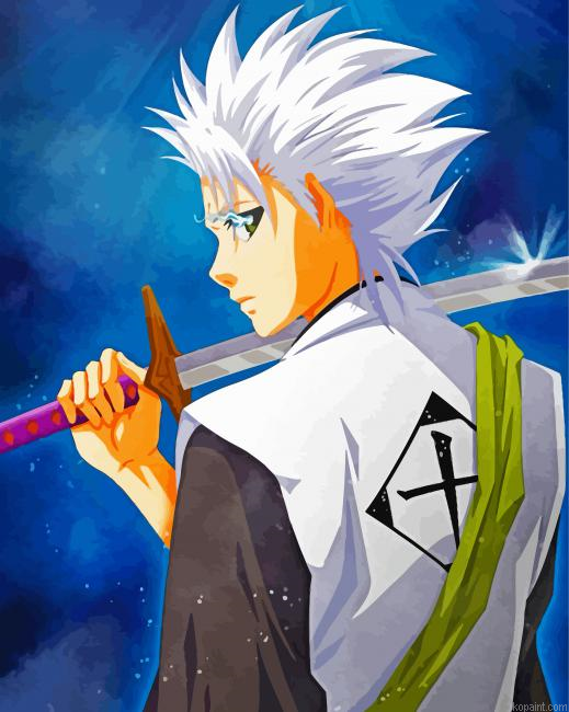 Hitsugaya Toshiro Bleach Anime Manga Painting By Numberss.png